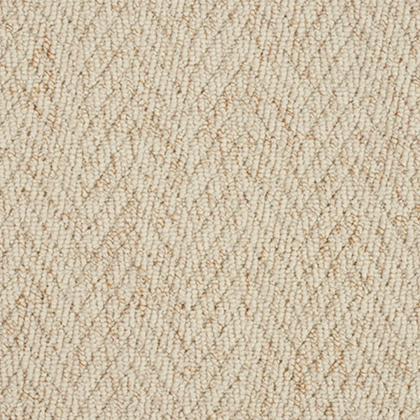 Classic loop pile carpet from Abingdon Country Collection in herringbone style ivory colour