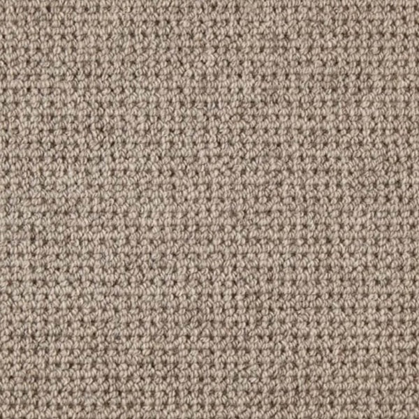 Close-up of Queens Gate Marble Arch Kersaint Cobb carpet showing soft wool texture and elegant neutral tone for contemporary interiors.