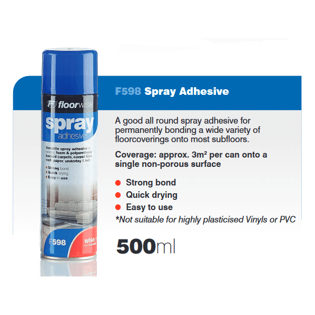F598 Spray Adhesive 500ml Can - loveflooring
