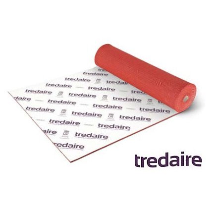 Tredaire colours red 11.40mm carpet underlay. Tredaires best selling underlay. Highest quality rubber underlay